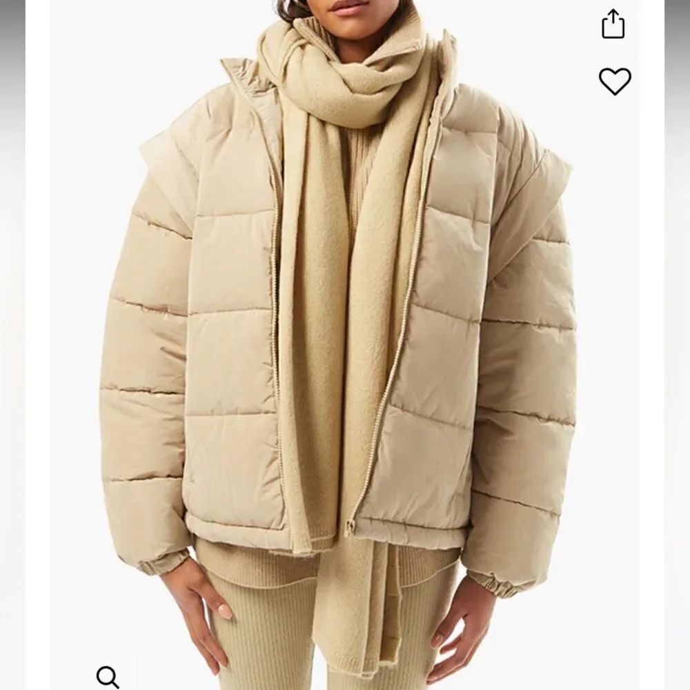 Snap Off Sleeve Nylon Puffer Jacket